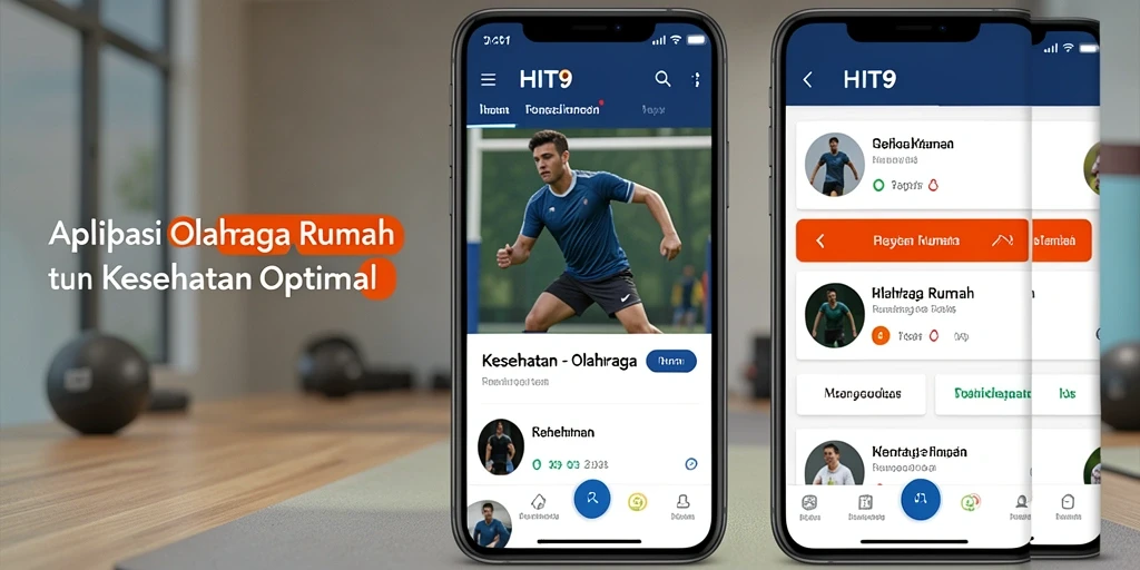 Tampilan antarmuka aplikasi HIT9 yang sederhana dan menarik.