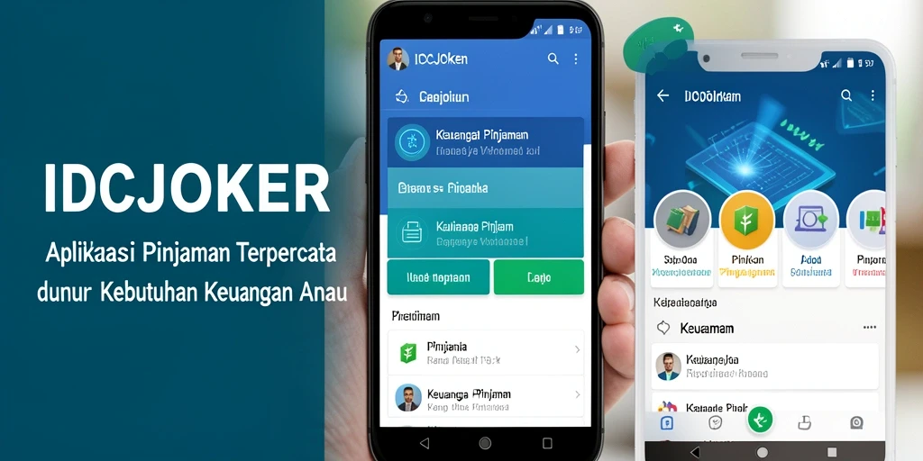 Tampilan antarmuka aplikasi IDCJOKER yang user-friendly dan informatif.