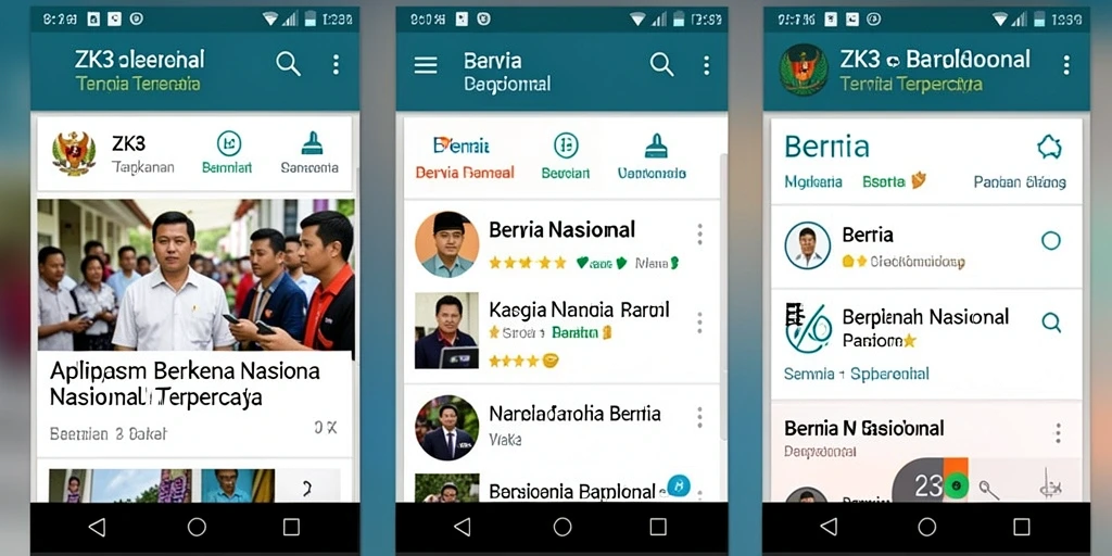Tampilan antarmuka ZK3 yang sederhana dan informatif.
